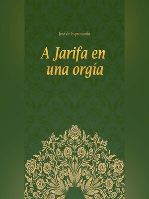 cover image of A Jarifa en una orgía